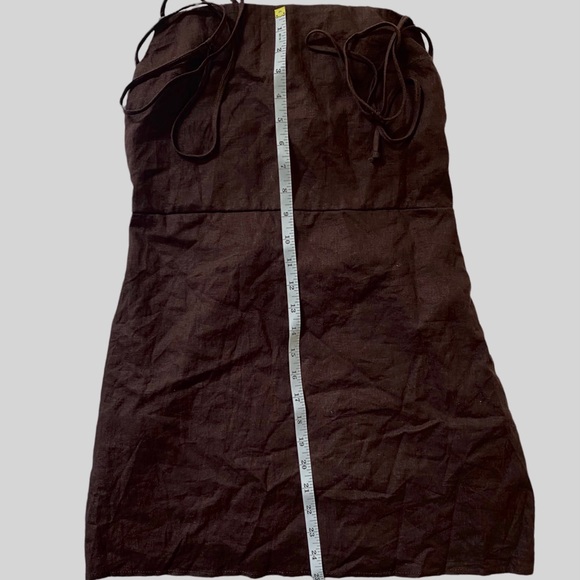 Urban Renewal Eco Linen Smocked Back Mini Dress sz L - Picture 9 of 9